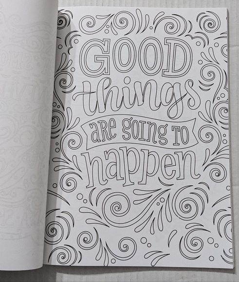 Color Me Inspired Adult Coloring Book, Like New - Picture 5 of 8